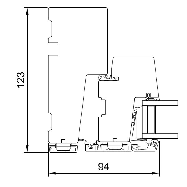 Horizontal section jamb