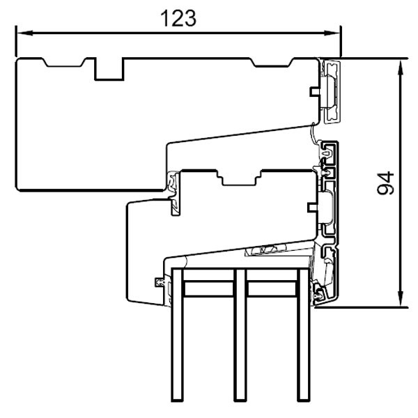 Vertical section head