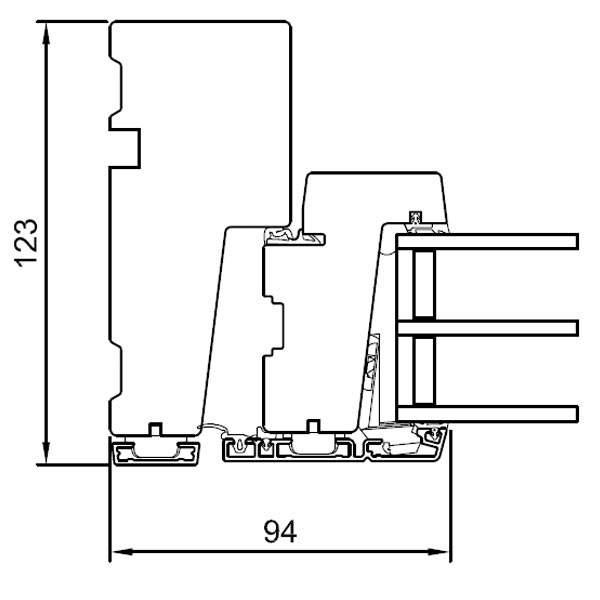 Horizontal section jamb