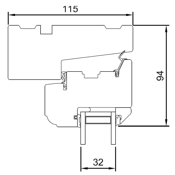 Vertical section head