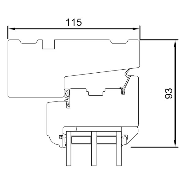 Vertical section head