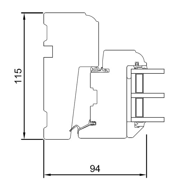 Horizontal section jamb