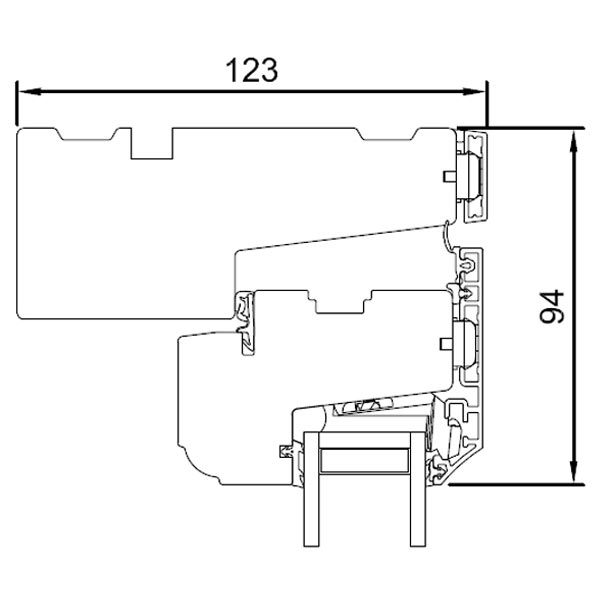 Vertical section head Vertical section head