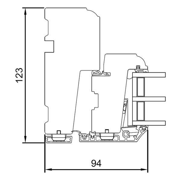 Horizontal section jamb