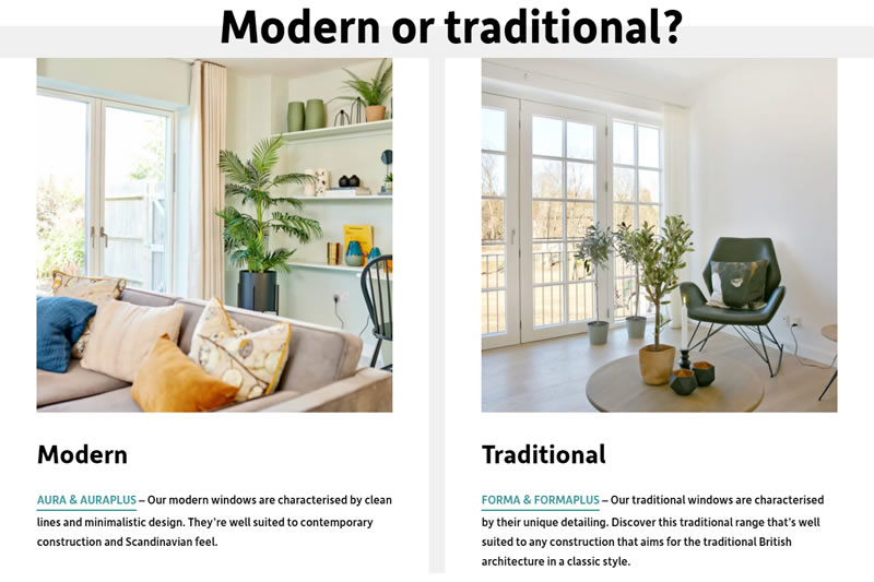 Rationel Modern Or Traditional Window Styles