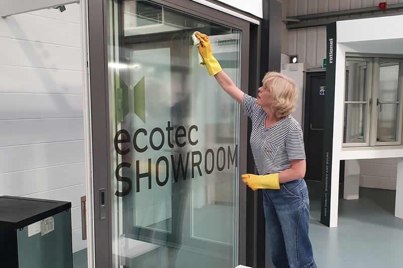 Ecotec Windows Showroom Fully Open