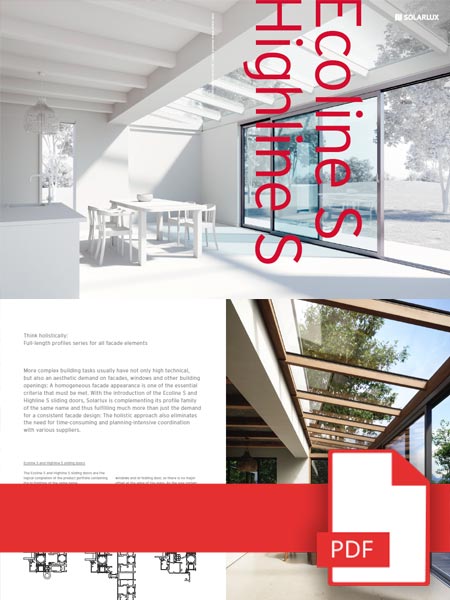 Solarlux Ecoline and Highline S Sliding Door Brochure