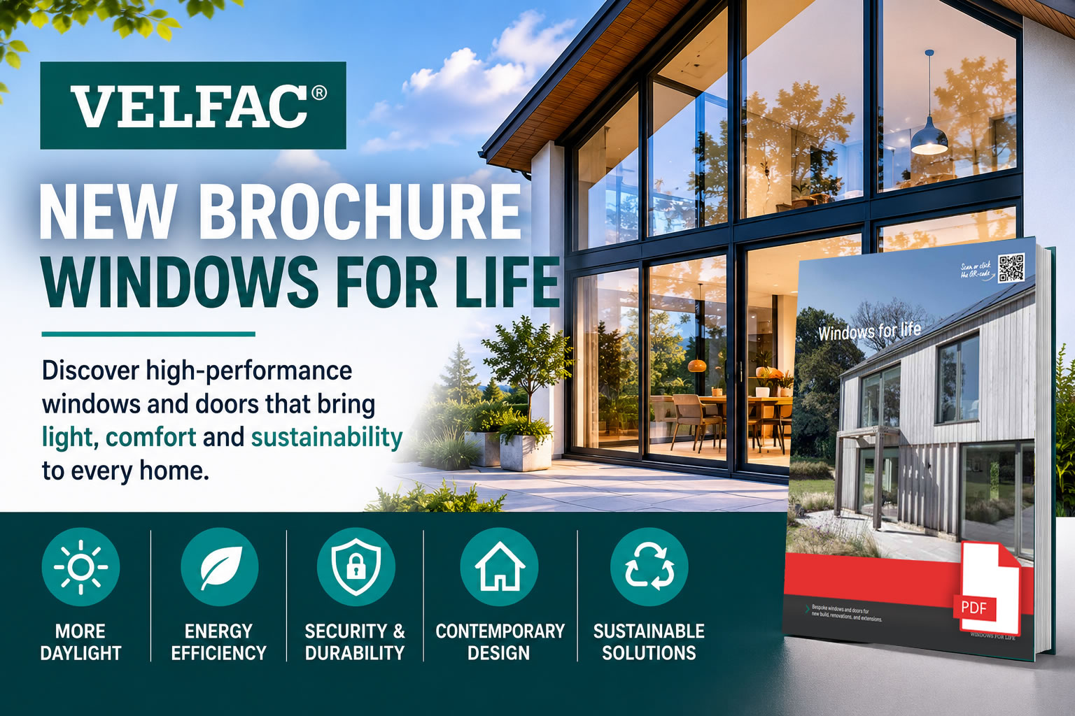 June 2026 - Velfac Launches New 2026 Windows & Doors Brochure