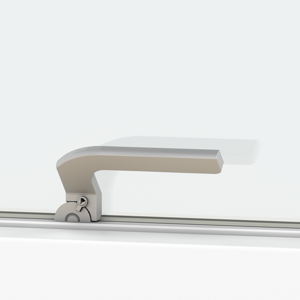 Handle for for outward opening window with lock Handle for for outward opening window with lock