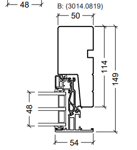 Horizontal section jamb