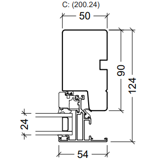 Horizontal section jamb