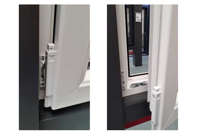 Internorm tilt & turn window with integrated crucifix lead and child restrictor Internorm tilt & turn window with integrated crucifix lead and child restrictor