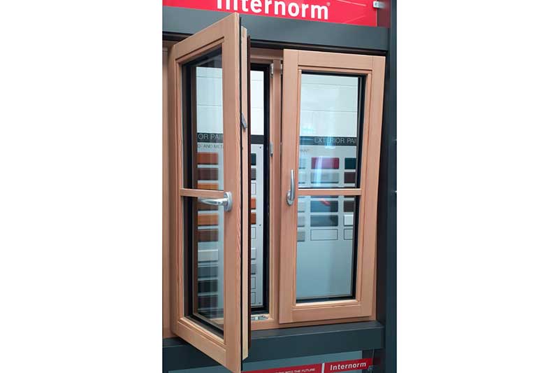 Double Opening Internorm Tilt & Turn Aluminium Clad Timber Window